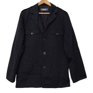 Kenneth Cole Reaction‎ Men's XL Long Sleeves Button Down Black Stylish Jacket